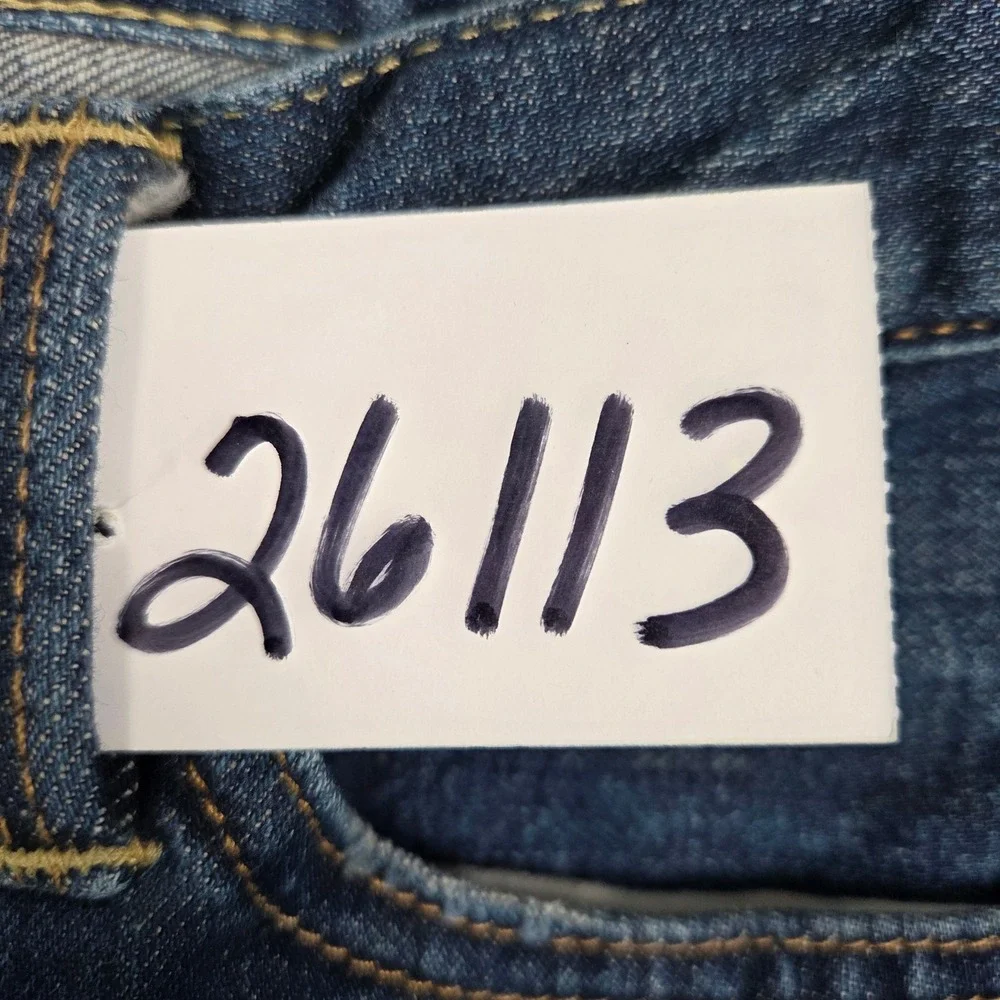 Ralph Lauren Madison Jeans Women's 31x32 Blue Denim‎ Bootcut Flare Distressed